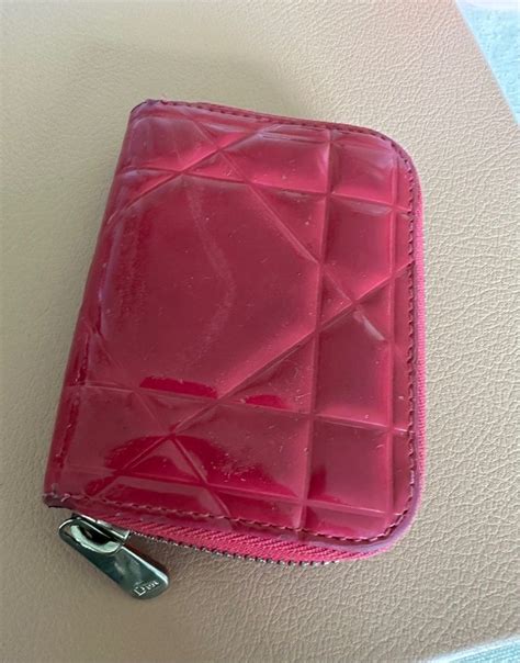 dior coin and card purse